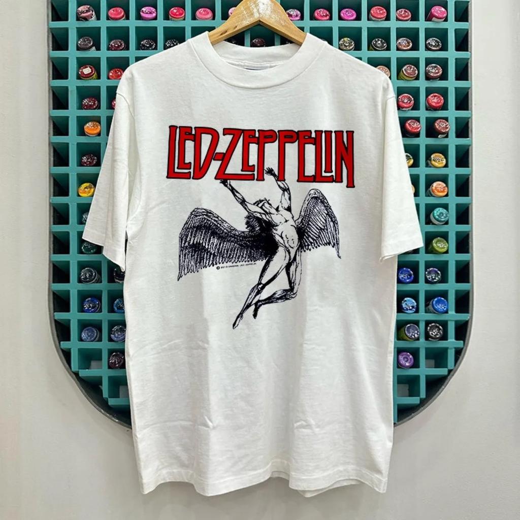 2026 Led Zeppelin Rockband Kurzarm T-Shirt Mode Sport Baumwolle Herren T-Shirt Kleidung Tee Y2k Damen Hip Hop Streetwear Oversized T-Shirt