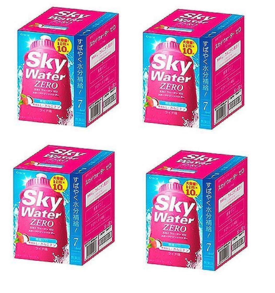 

SDKWDH Kracie Sky Water Sports Drink Powder для 1 л Zero Lychee x 10 x 4 шт. набор (20г [на 1л] пакеты)
