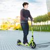 Kick Scooter, Folding 2 Wheel Scooter with Dual Brake System, Dual Suspension, 230mm Big Wheels and 3 Adjustable Handlebar, for 14+ Teens Adults