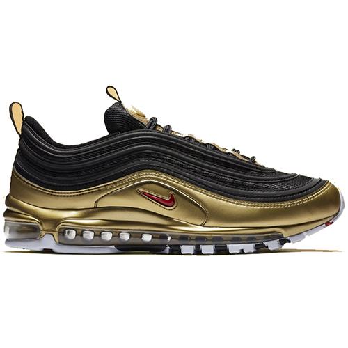 New Nike Air Max 97 Black Metallic Gold AT5458-002