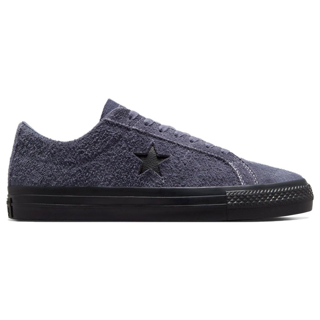 Converse One Star Pro Vintage Suede Low Dark Moth Black Unisex Sneakers Grey A04610C