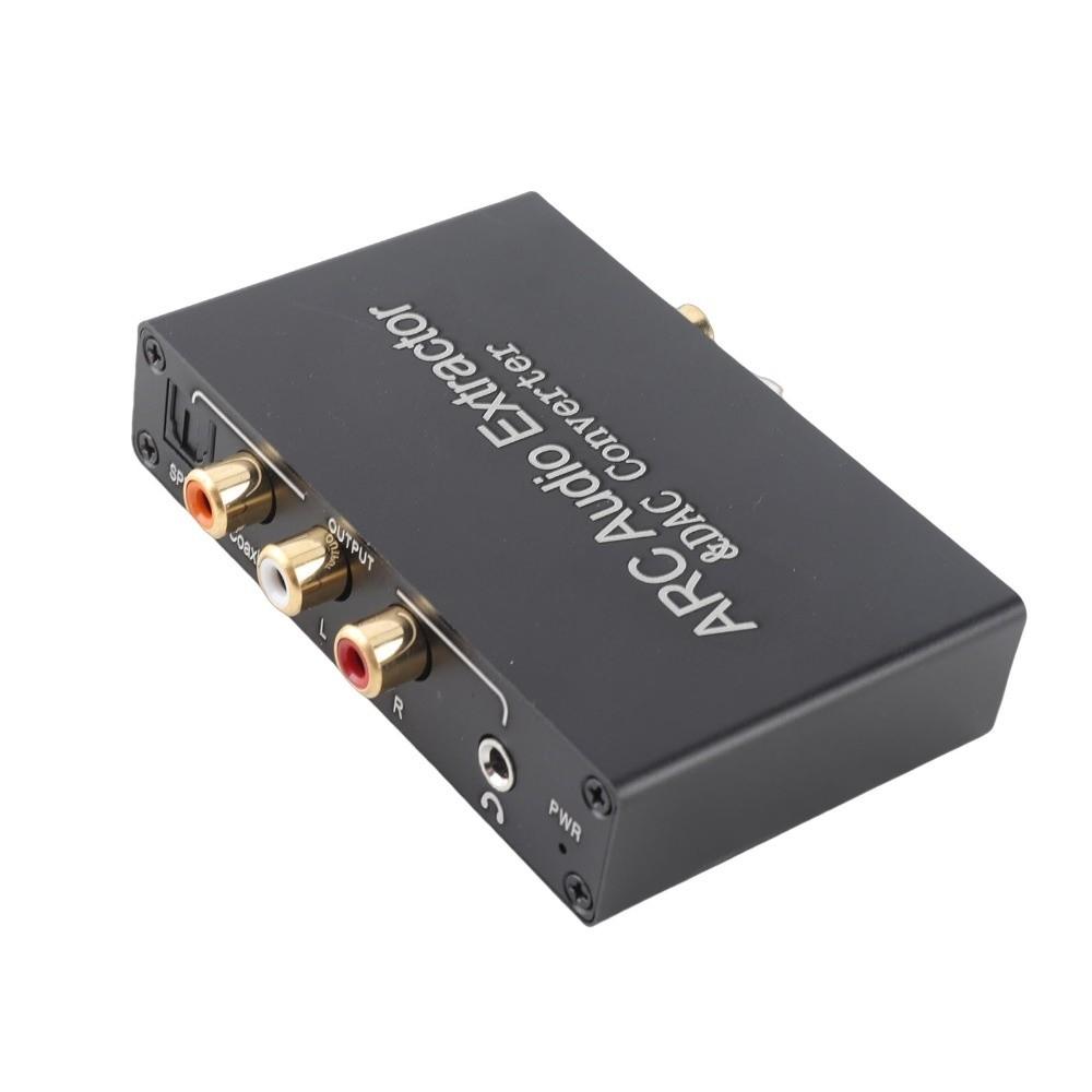 192KHz HD Output ARC Sound Extractor Toslink To Headphone Jack Adapter for Soundbar