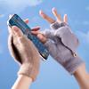 Trendy Autumn & Winter Velvet Flip Fingerless Gloves for Students