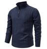 Herren 2025 Herbst/Winter Halb-Reißverschluss Freizeit Pullover Pullover mit Samtstrick