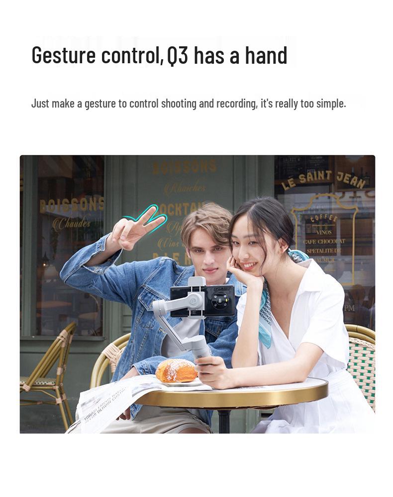 Zhiyun Smooth Q3 Mobile Stabilizer Gimbal Kit - Handheld Anti-Shake Vlog Stand