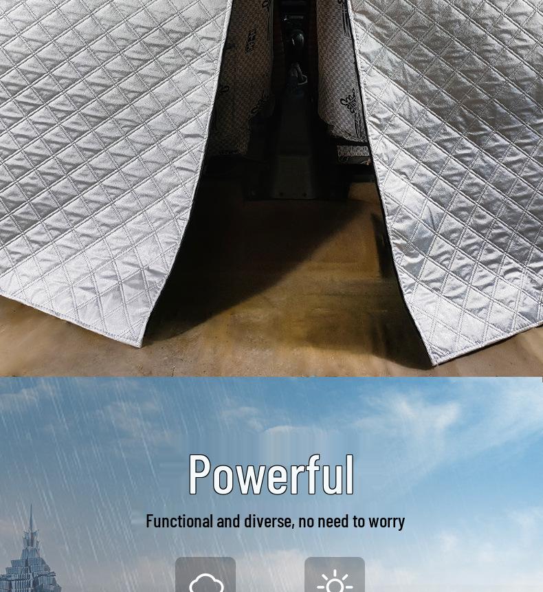 Air Conditioning Partition Curtain for Car Vans - Compatible with Wuling, Changan, Xiaokang, JAC, Jinbei, and Haise