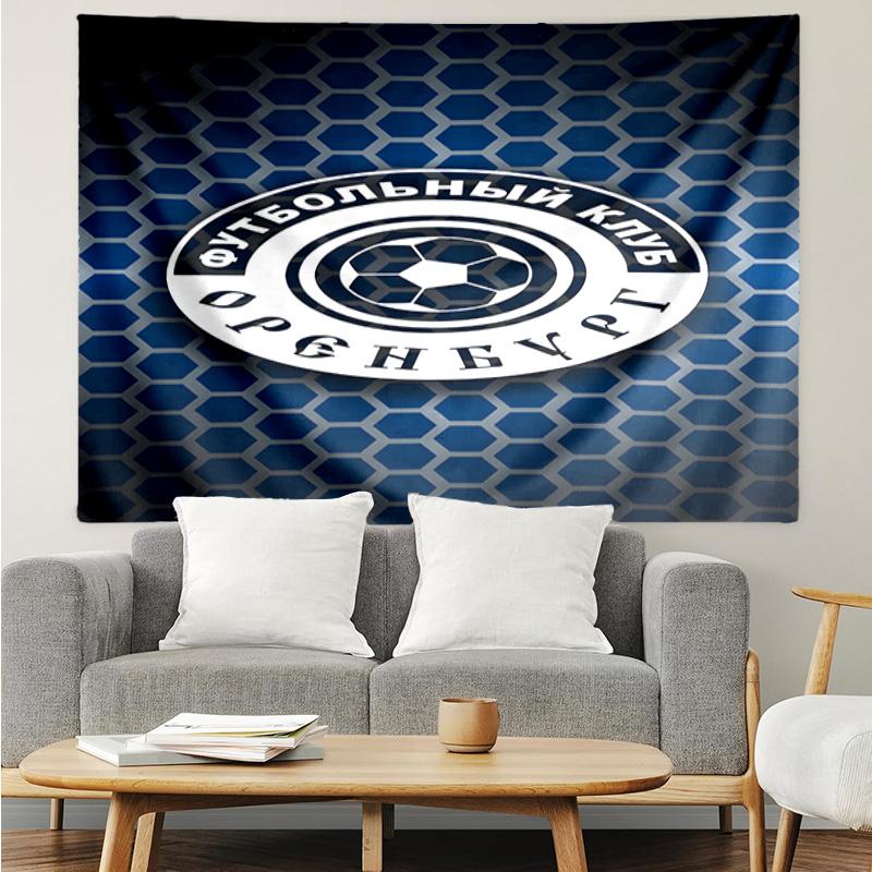 Soccer Club Emblem Design Printed Printed Tapestry, for Bedroom,Livingroom, Dormitory, Large Wall Decor, Fabric Decor Fan Birthday Gifts