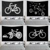 Bedroom Living Room Tapestry Simple Bicycle Pattern Fashion Home Decoration Tapestry