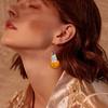 Charming Halloween Ghost Pumpkin Hoop Earrings Cute Rabbit Pumpkin Resin Drop Earrings Halloween Jewelry For Women