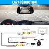 7inch Mirror Monitor+Backup Camera Set Parking Assistant Vehicle Night Vision with 6m Video Cable - Universal Fit for Truck