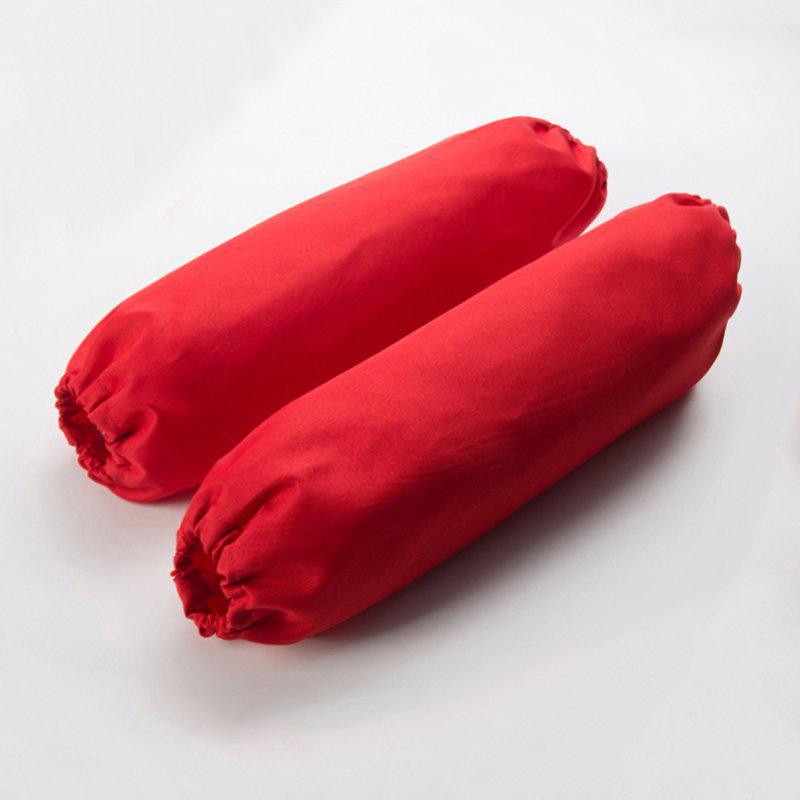 Thick Wear-Resistant Waterproof PU Leather Arm Sleeves for Adults - Oil-Proof Dishwashing and Kitchen Cuffs, Plus Size Available.