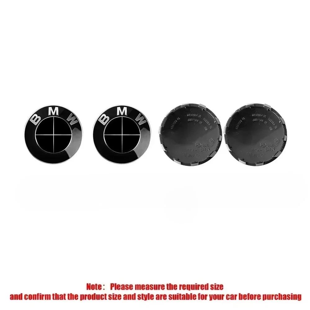 GTJK9 4PCS 56/68mm ABS Wheel Center Caps for BMW 50th Anniversary | Hub Cover for X1/X3/X5/X7 & 1/2/3/5/7 Series Models.