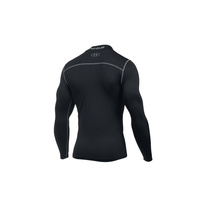 Under Armour Elastyczny Top Treningowy Fitness z Wysokim Dekoltem Męskie topy Czarny 1265648-001