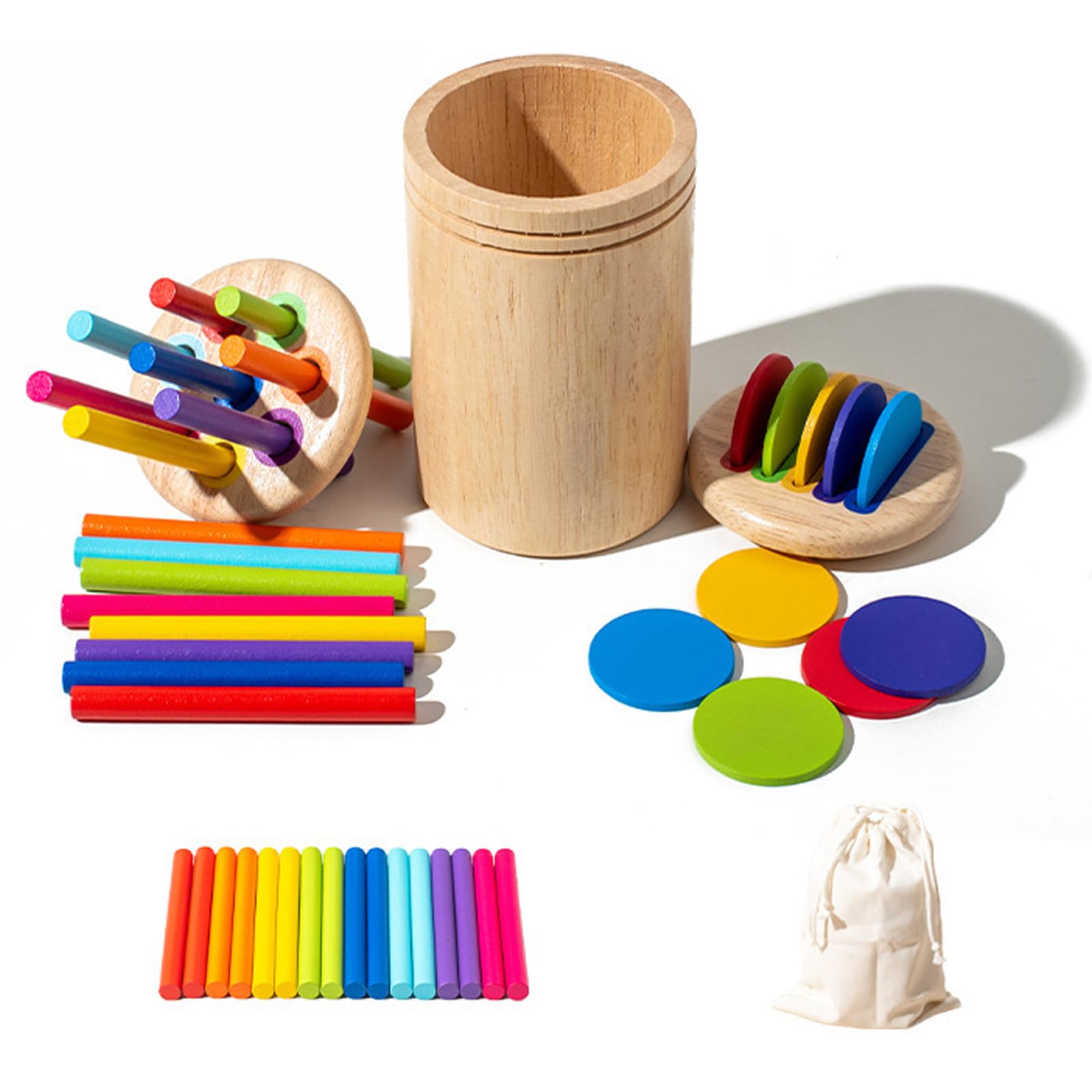 

HARUMAKI Развивающие игрушки Монтессори Детские игрушки Деревянные игрушки Подарки на день рождения Цветовая классификация 1 2 3 4 года Мальчики Девочки Подарки