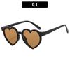 Fashion Heart Shaped Children Sunglasses Classic Cute Summer Sunglasses Girls Boys Sun Glasses UV400 Eyewear Baby Shade Glasses