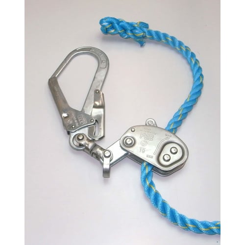 Matsuura Industries Blue New Tetron Horizontal Life Rope with Tensioner, 16mm x 20m, with Large Diameter Hooks on Both Ends, NEW-TETORON-WF1620BLUE