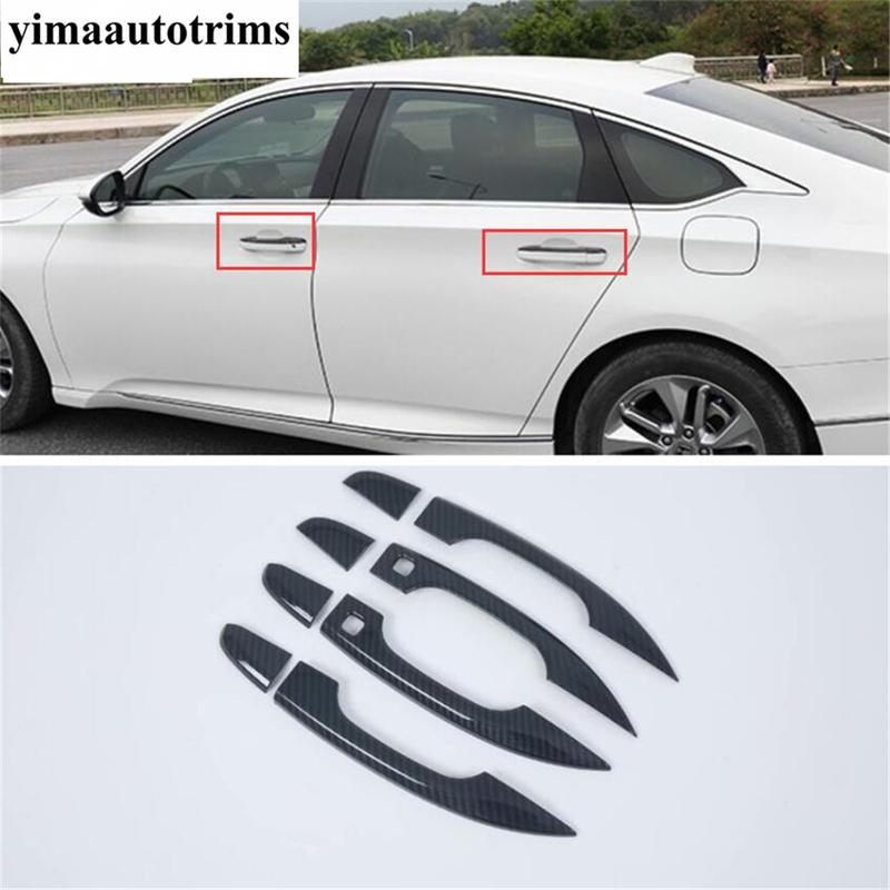 Car Outside Door Handle Decoration Cover Trim Fit For Honda Accord 10th 2018 -  ABS Chrome / Carbon Fiber Look Accessories