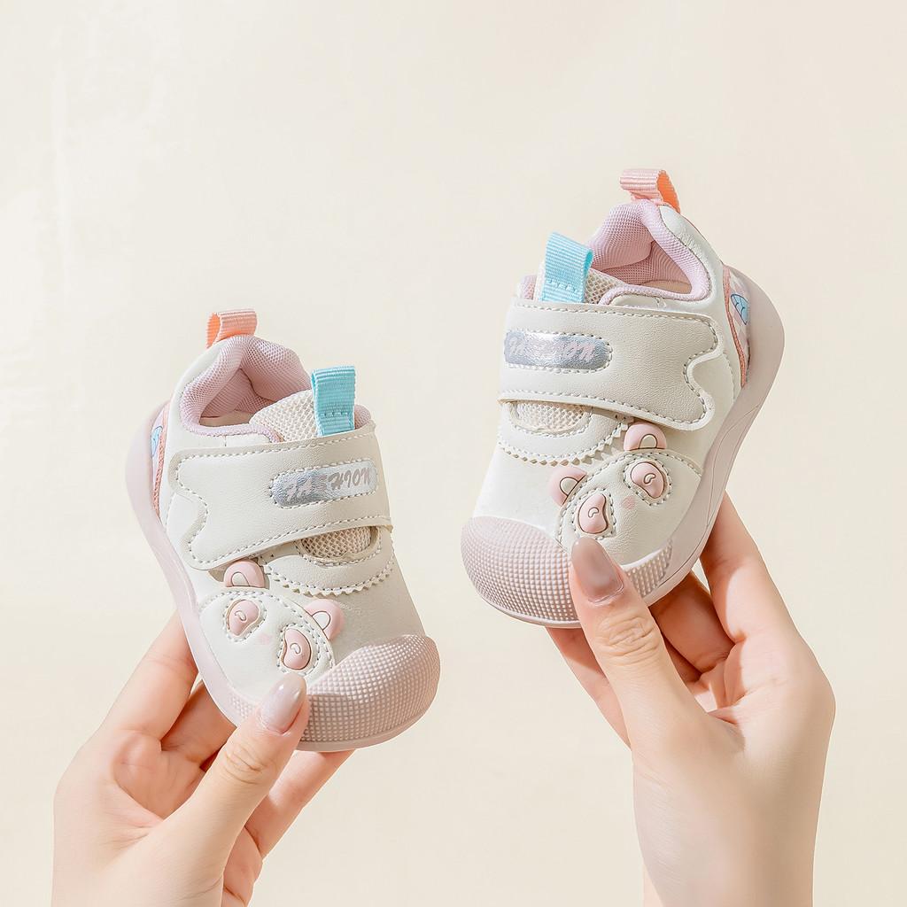 

Baby Toddler Shoes With Soft Leather Upper And Anti Slip Outsole For Fall Season 12.3cm розовый