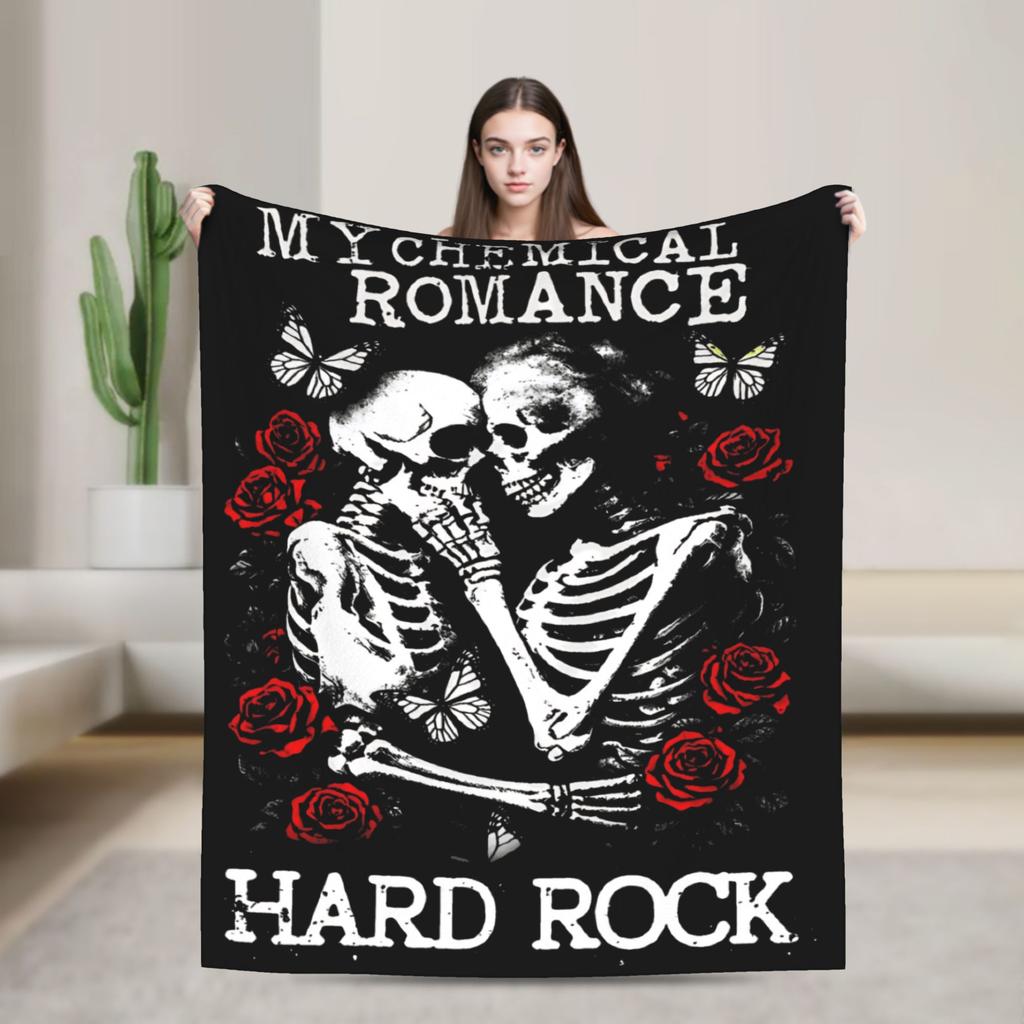 Gerard Way MCR VIntage   Blanket Quality Soft My Chemical Romance Throw Blanket Winter Students Living Room Fashion Bedspread