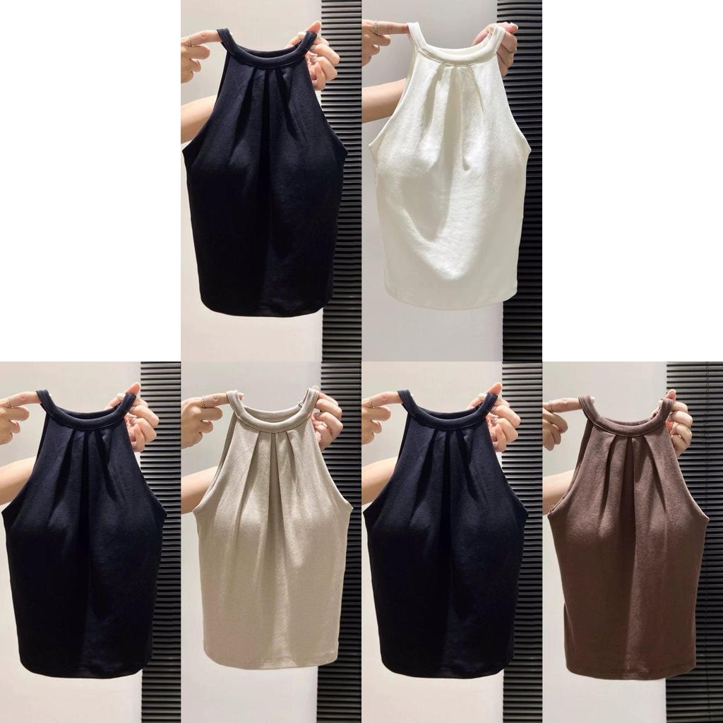 Womens Summer Cotton Tank Top With Embroidered 3d Pattern For Casual Wear