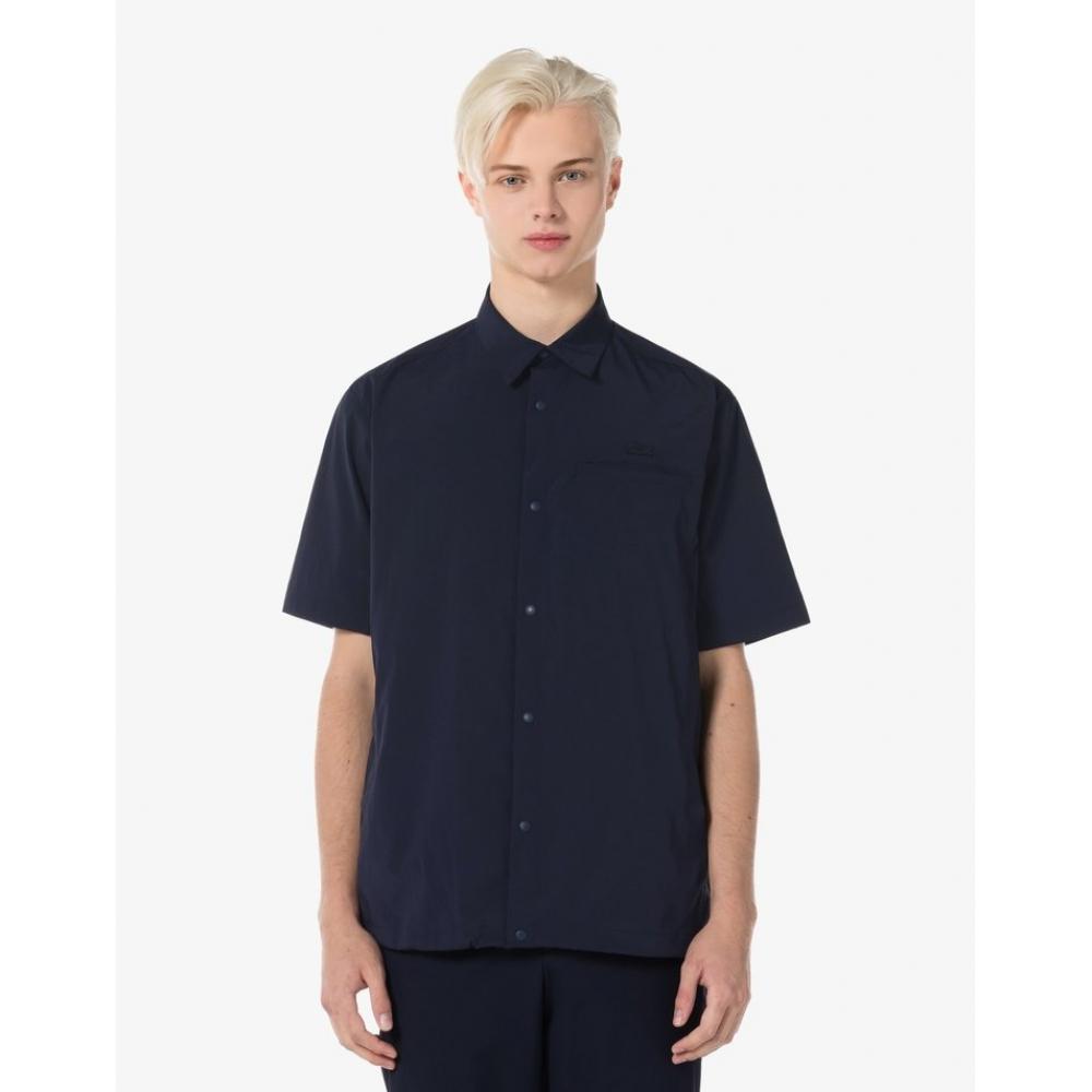

LacoSte Men S Outerwear Short Sleeve Shirt Ch7605 54g Hde 038