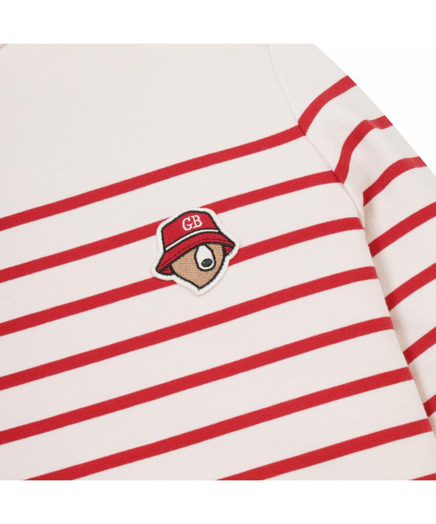 Goldeunbeeo (W) Mock-Neck Striped T-Shirt G5Tam26161Bex