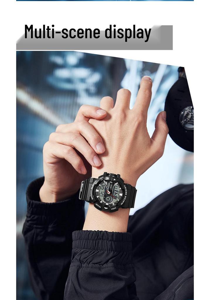 Sanda Unisex Luminous Sports Watch: Trendy, Waterproof, and Ideal for High School Students