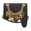 Creative Magnetic Closure Diamond Pattern Leather Tote Shoulder Bag Women Bags Black A75438002-1555