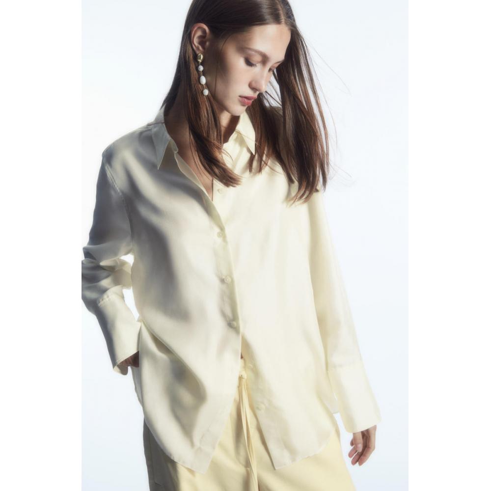 

COS Japan oversized pure silk shirt