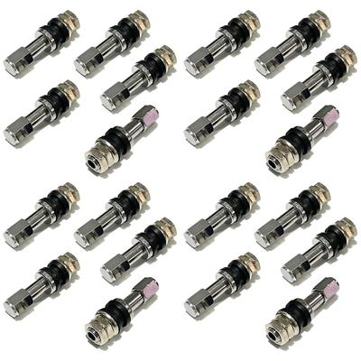 Moderno La Tail Air Valve Aluminum Straight Type with Cap Tire Motorcycle Plastic 46mm Tire Replacement 63-357-AB 20pcs