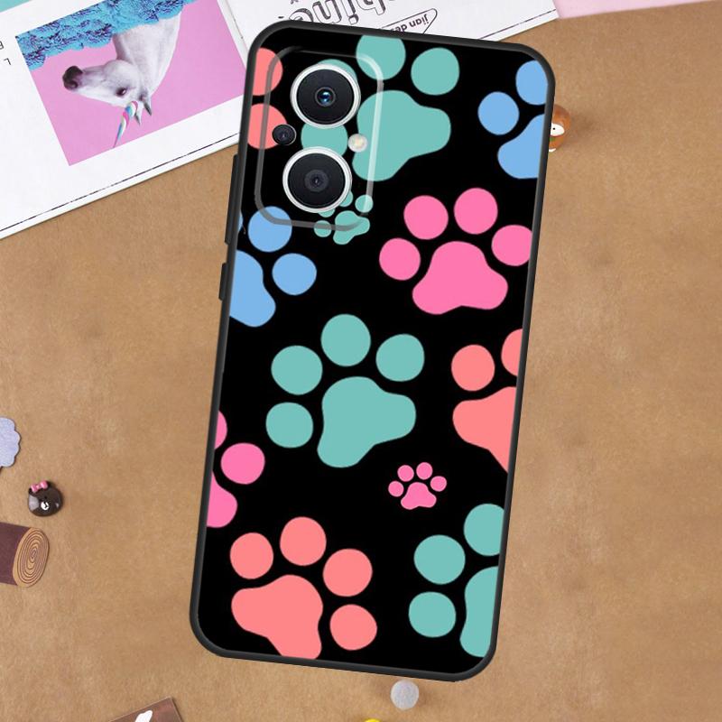 Katze Hund Pfoten Hülle Für OPPO Reno 8T 4Z 5Z 11F 8 10 11 Pro 5 6 7 Lite OPPO Find X6 Pro X2 X3 X5 Lite Abdeckung