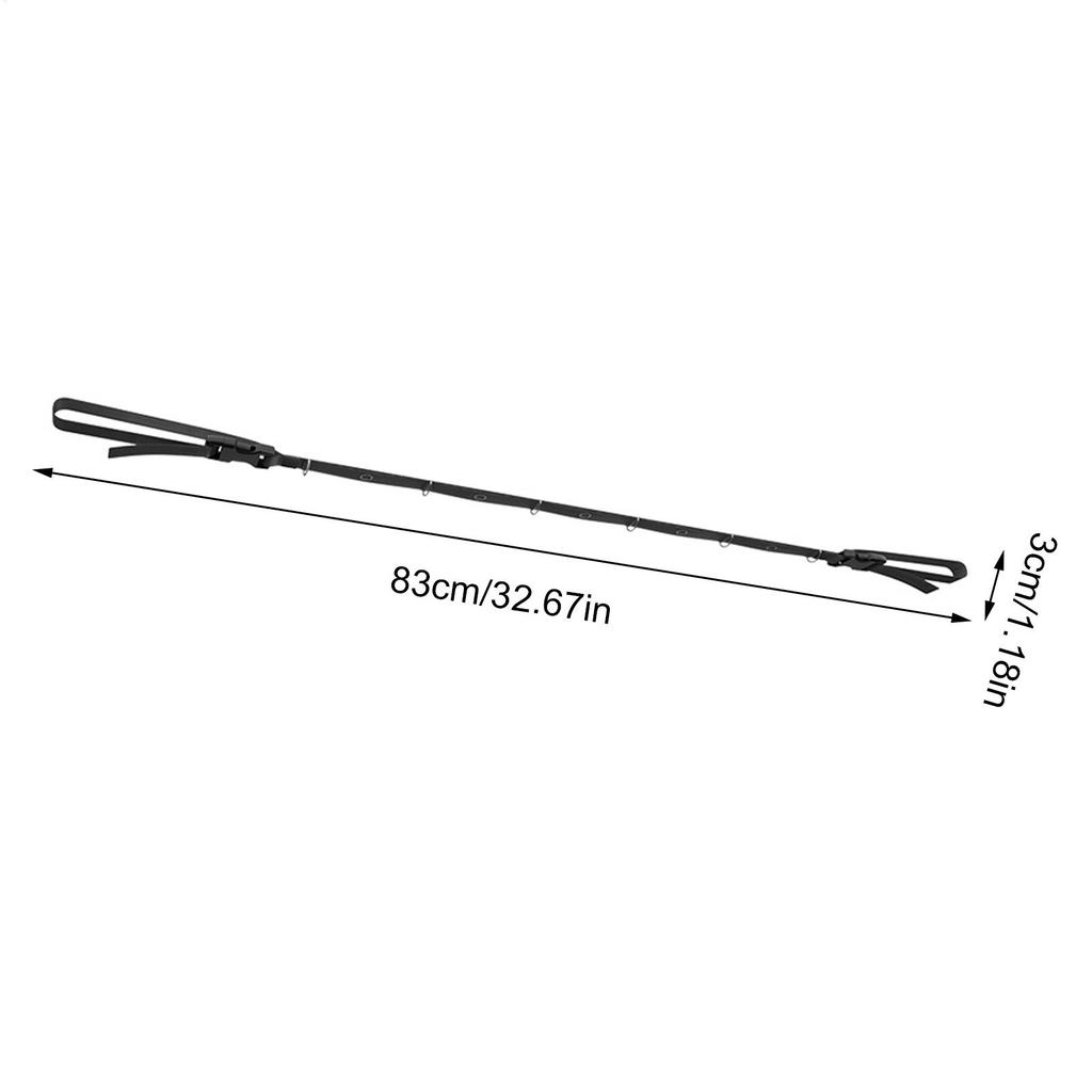 Universeller Autokleiderbügel 83x3cm Fahrzeug-Wäscheleine Reiseroute Wäscheleine Multifunktionale Dachgepäckträger-Wäscheleine für Wohnmobile Limousinen