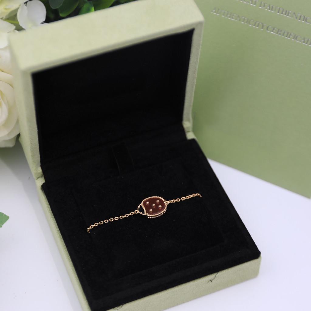 Ladybug Bracelet Four-leaf clover five-flower bracelet women's high-grade personalized version VCA bracelet V gold