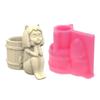 Girl Flower Pot Silicone Resin Mold Epoxy Resin Casting Succulent Pot Mould