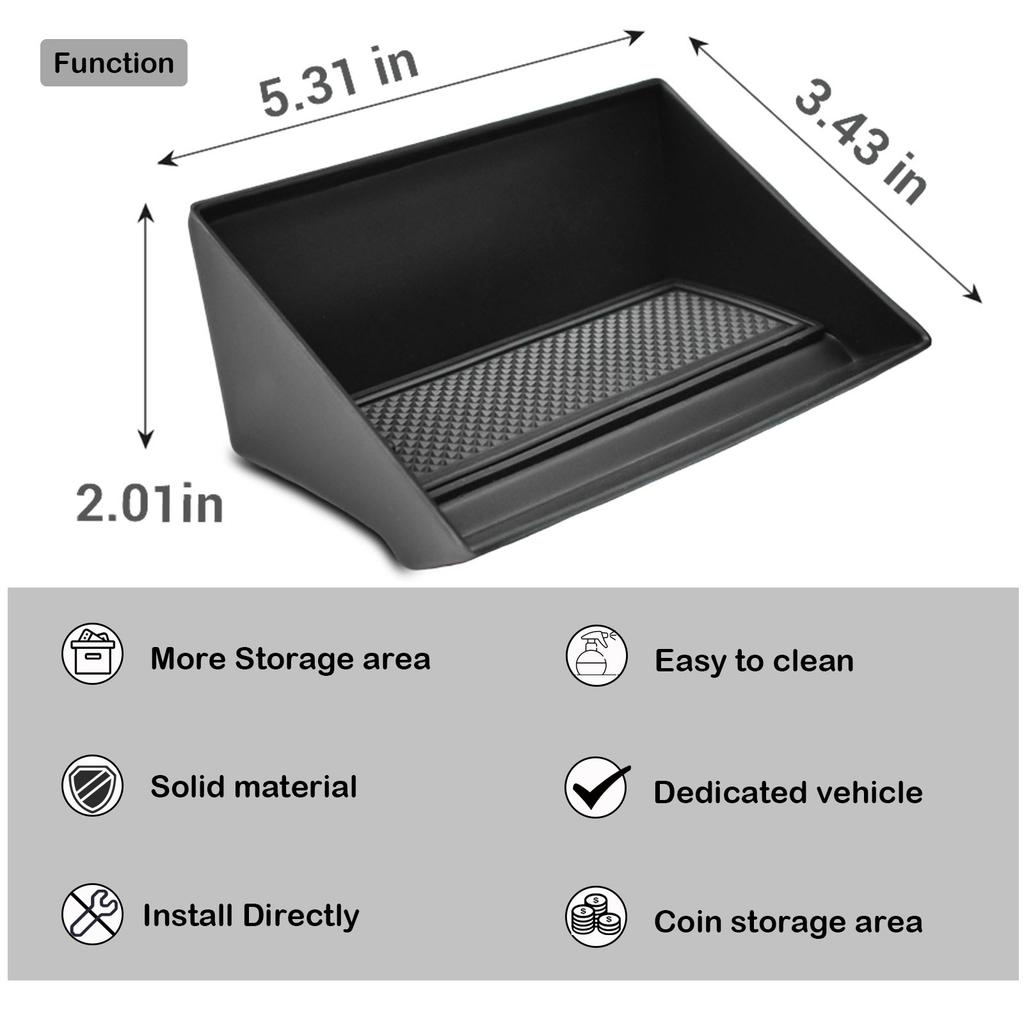 Driver's Air Vent Storage Tray Storage Box For Toyota Tacoma 2025 2025 Accessories Left Air Vent Car Storage Key Box Organizer