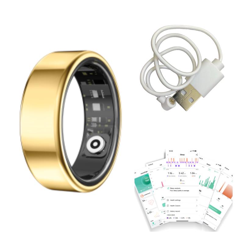 Smart Ring: Sleep, Heart Rate, Blood Oxygen & Pressure Monitoring with Exercise Tracking & Remote Camera Control