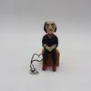 Q-version Figurine Boxed Ornament, Chainsaw Horror Bike Riding Mobile Phone Rope Pendant Home Accessories