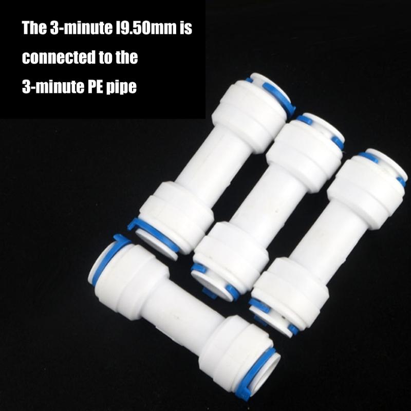 2Pcs 3/8inch Push To Connect Check Valves Straight Quick Connect Check Valves for Water Reverse Osmosis System Enduring