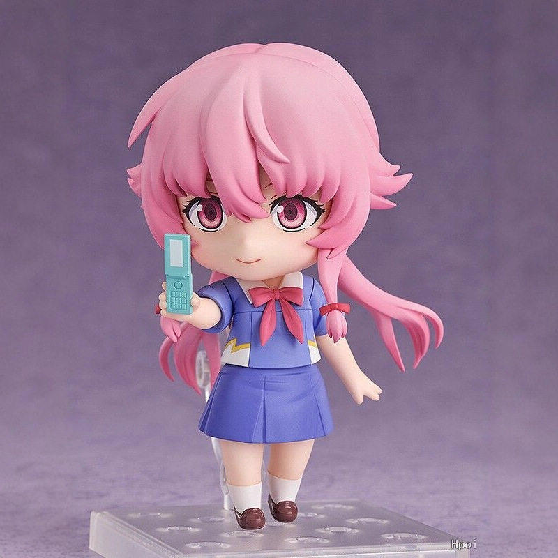 10cm Q Version Nendoroid 2316 Gasai Yuno Future Diary Posable Articulated Collectible Desktop Ornament Model Toy Peripheral Gift