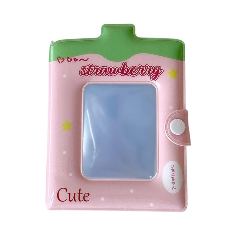 3Inches Mini Small Photo Album Photo Storage Book with Hanging Hole Pocket Album for Picture Valentines Gift Wedding розовый