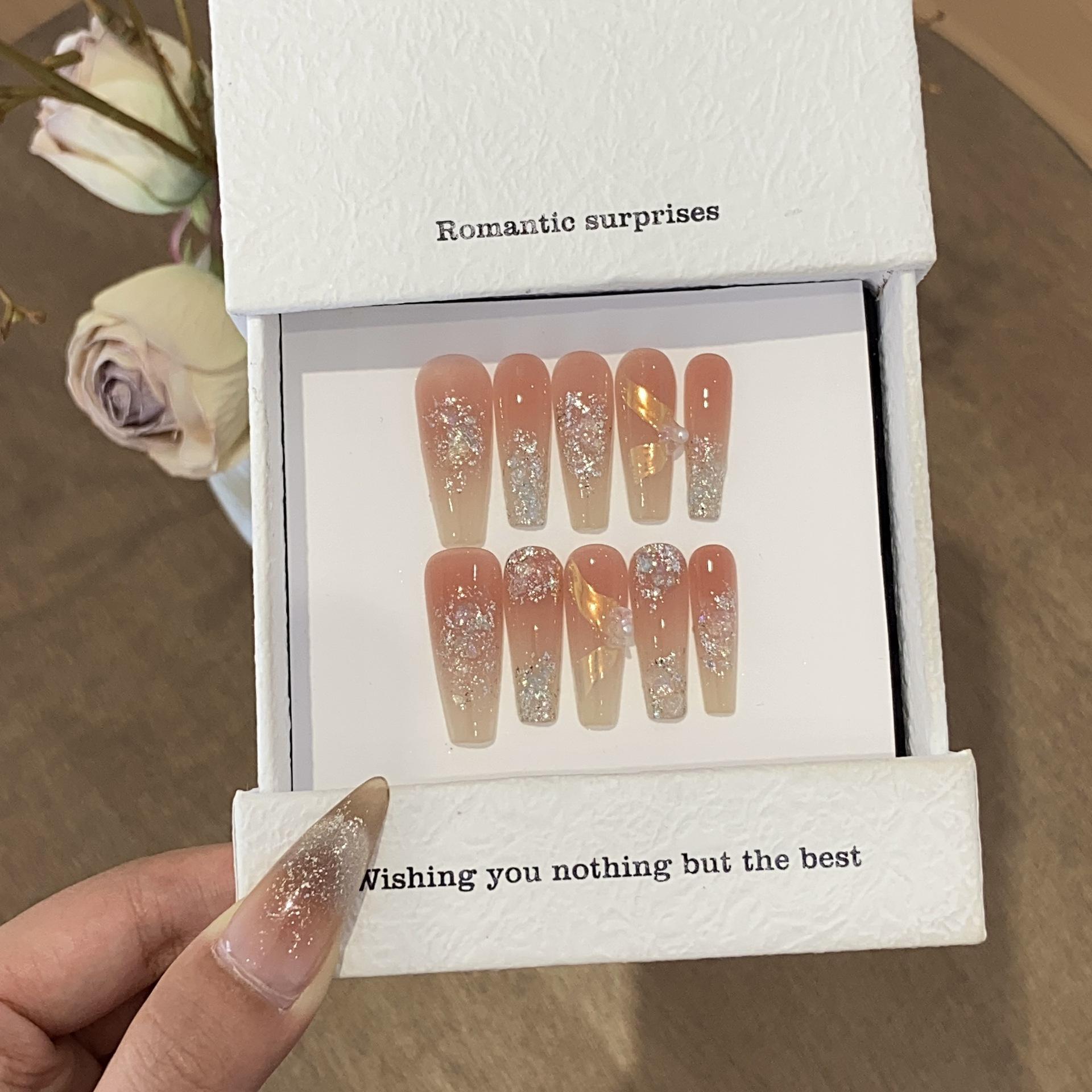 

Персиковый градиентный серебряный аромат Flash High-end Silk Iris Dream Daily Patch Wear M