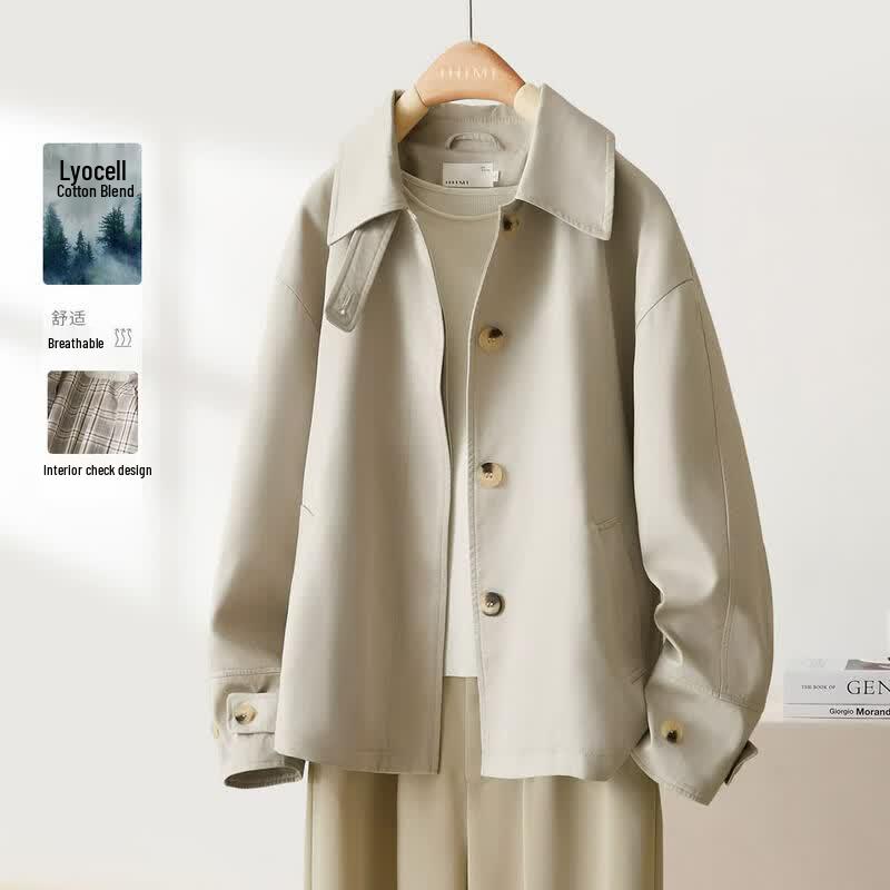 IHIMI Women s Short British Style Trench Coat XL