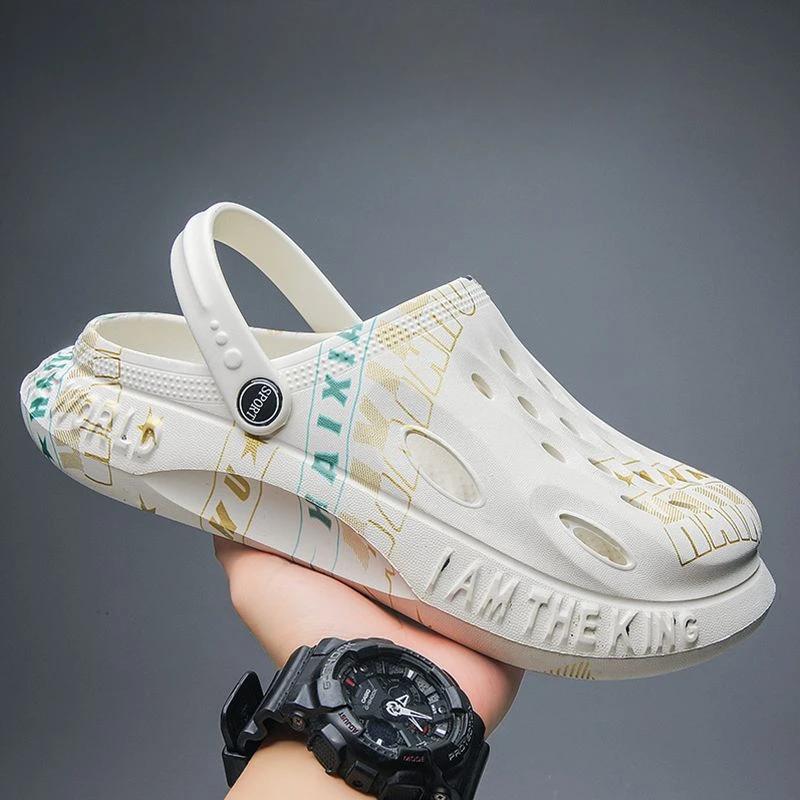 Men's Shoe Platform Slides Slip-resistant 2024 Fashion Male Slipper Rubber Low Price Cheap Shoes Liquidation Style Elegant Eva