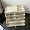 5 Layers Desktop Jewelry Storage Drawer Large Capacity Earrings Ring Necklace Organizer Rack Jewelry Display Stand