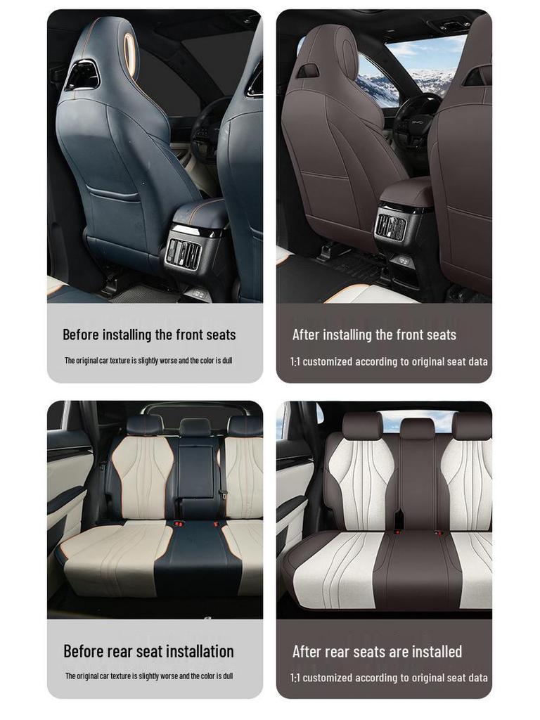 BYD Song Plus DMMI EV Sätesskydd: Fulltäckande, 25-delars set, Biltillbehör, Sitskuddar