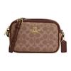 Jamie 20 Gold Label Reißverschluss Beschichtetes Canvas Kameratasche Crossbody Umhängetasche Klein Damen Tan und Braun