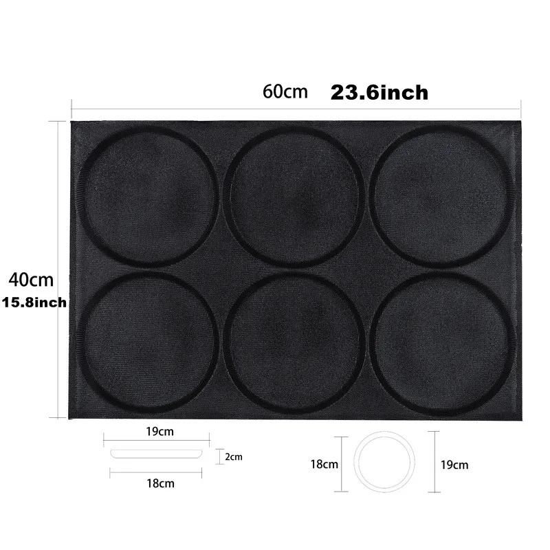 Silikonové síťované perforované formy na chléb Nepřilnavé pečicí plechy Formičky na hamburgery Forma na briošky Podnos Forma na francouzský chléb