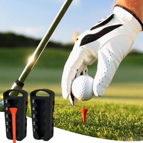 Golf Tee Høydejusterer 5 Innstillinger Universalt Tee Høydeverktøy 3D-printet Tee Høyde Setter for Konsistente Svinger Golfspillergave