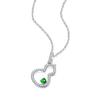 18k Plated 925 Sterling Silver Moissanite Diamond Emerald Gourd Pendant Necklaces For Women Anniversary Gift