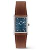 Danielwellingteon Bound Light Brown Arctic Blue Dial Vintage Brown Leather Watch